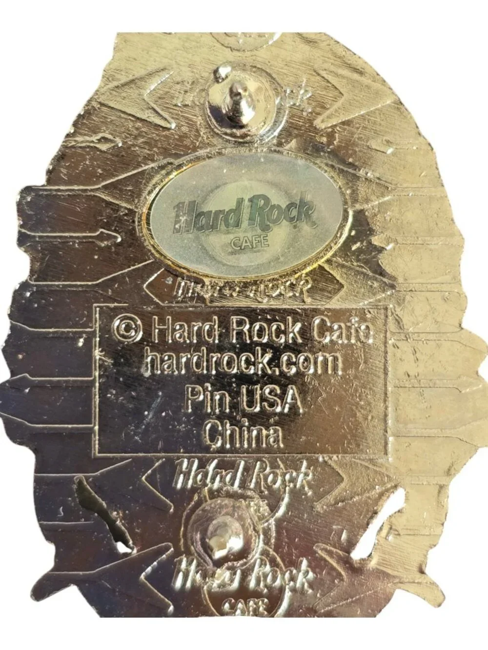 Hard Rock Cafe Pin San Juan Upright Brown Guitar w/ Palm Trees